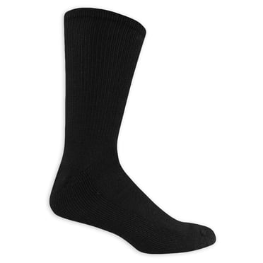 Dr. Scholl's Men's Diabetes & Circulatory Crew Socks, Pack of 4 - Shoe Size 13-15