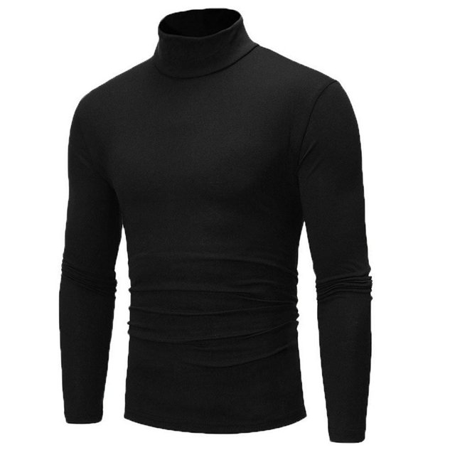 Chandail Col Montant en Coton pour Hommes Gris Clair 3TG