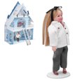 thumbnail image 1 of Miniature Porcelain People Movable Limbs Lifelike Mini Ceramic Girl Doll For 1/12 Scale Dollhouse, 1 of 8