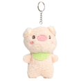 thumbnail image 2 of Plush Pendant Elastic Multifunctional PP Cotton Pink Pig Stuffed Toy Keyring for Girls, 2 of 8