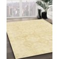 thumbnail image 2 of Ahgly Company Indoor Square Abstract Sun Yellow Oriental Area Rugs, 3' Square, 2 of 6