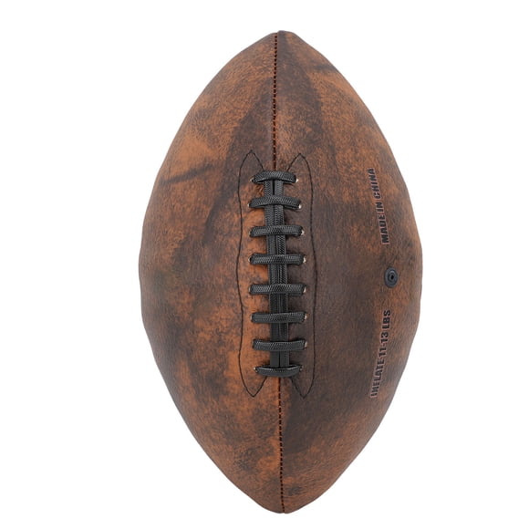 Ballon de Football d'Entraînement, Prise Confortable Taille 9 Ballon de Rugby Design Vintage pour Terrain de Jeu