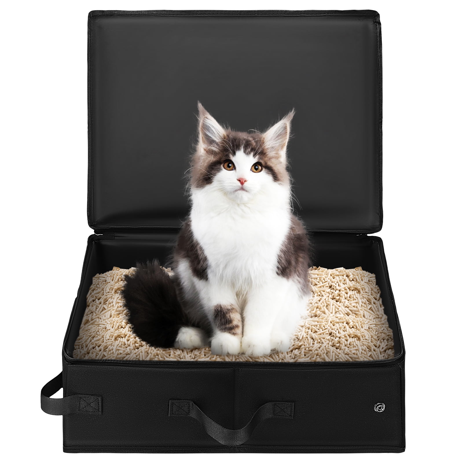 GOOHOCHY Caja de arena plegable para gatos, portátil, para viajes