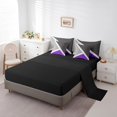 thumbnail image 3 of YST Purple and Grey Patchwork Geometric Bedding Set, 7-Piece, Queen, Rustic Hotel, Triangle, 3 of 5