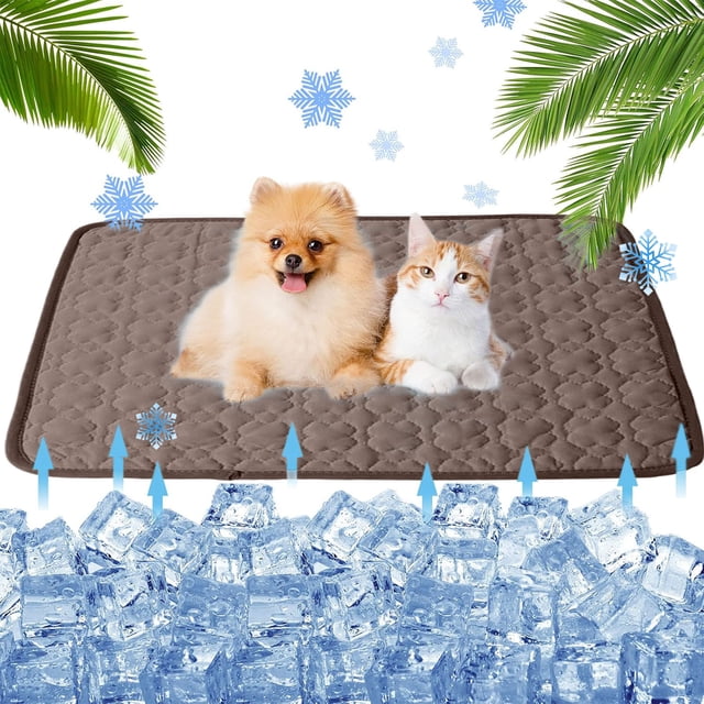 Liquidation! KITTEHIGM Tapis de Refroidissement pour Animaux, Tapis Rafraîchissant pour Chiens et Chats, Résistant à l'Usure, Lavable, Confortable et Respirant, Tapis de Couchage pour l'Été par Temps Chaud, Liquidation d'Entrepôt, Offre Éclair