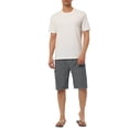 thumbnail image 2 of INSPIRE CHIC Men's Solid Board Shorts Quick Dry Swim Trunks with Elastic Waist & Drawstring 36 Gray, 2 of 7