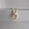 thumbnail image 3 of EYIIYE Kids Girls Boys Solid Color Fleece Hat Bunny Ear Hat Button Closure Rabbit Hat Cute Soft Warm Winter Cap, 3 of 3