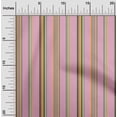 thumbnail image 1 of oneOone Georgette Viscose Fabric Multicolor Stripe Printed Craft Fabric BTY 42 Inch Wide, 1 of 3