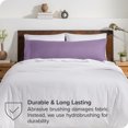thumbnail image 4 of Bare Home Body Pillowcase - Envelope Closure - Ultra Soft - Double Brushed - Lavender, 4 of 6