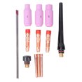 thumbnail image 2 of Welding Torch, 14pcs Ceramic Metal Primeweld Tig Three 2.0% Thoriated Tungsten Red Electrodes Stable Performance  For 17/18/26 Torch 14PCS, 2 of 8