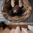 thumbnail image 3 of WMQPNNS Tapis Rond Animal 3D Grand Tapis de Salon Tapis Antitache Lavable Tapis de Sol Doux pour Sofa, 3 of 3