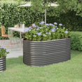 thumbnail image 1 of vidaXL Garden Raised Bed Powder-coated Steel 152x80x68 cm Grey, 1 of 4