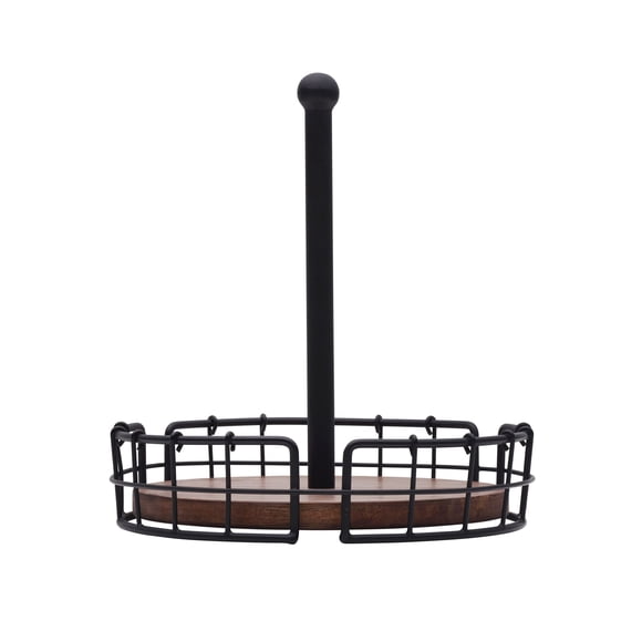 Pfaltzgraff Anvil Cage Condiment Table Caddy 9.5x9.5x10.25 Inch Black
