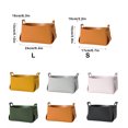 thumbnail image 4 of Youkk Storage Basket Leather Organizer with Handle Decorative Holder Container Box Detachable Cosmetic Stationery Decoration Gray L, 4 of 9