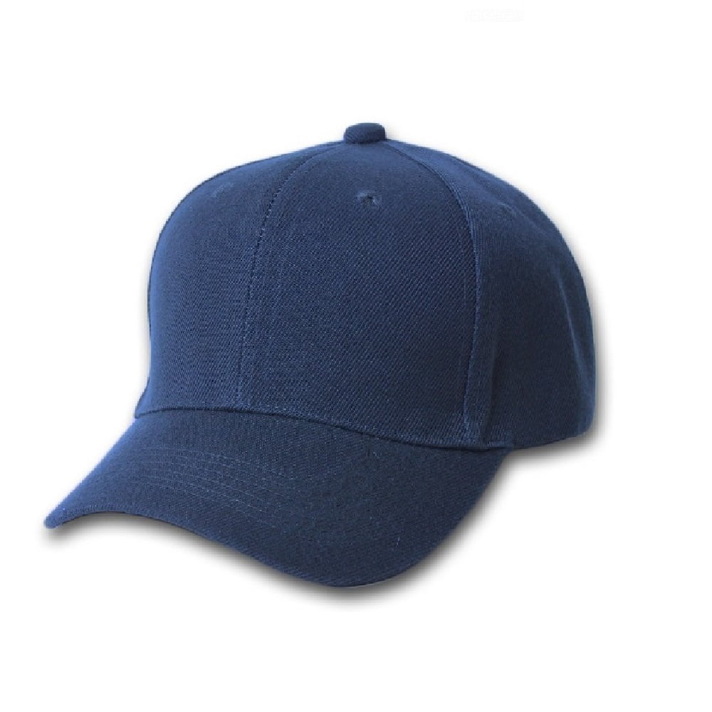 Casquette de Baseball Unie - Chapeau Uni et Ajustable (Marine)