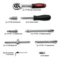 thumbnail image 4 of Labymos 46pcs Ratchet Wrench & Socket Tools Set 1/4-inch Drive Screwdriver Repairing Kit Combination Socket, 4 of 7