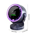 thumbnail image 3 of EGNMCR Fan Clip On Fan With 4000mAh Battery Digital Display Portable Fan With Remote Control For Office Bedroom Kitchen Outdoor 100 Speeds 720 Degree Rotation Small Fan Small Fan, 3 of 6