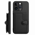 thumbnail image 1 of FOXDOCK Case for iPhone 13 pro RFID-Blocking Card Holder - Stylish Button Closure Design, 1 of 4