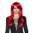 thumbnail image 1 of Underwraps Long Sassy Womens Adjustable Adult Costume Wig Red, 1 of 2