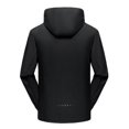 thumbnail image 3 of IROINNID Manteau Extérieur pour Homme en Solde Confortable de Randonnée Coupe-Vent Imperméable à Capuche Manteau à Manches Longues Manteau à Capuche et Vestes, Noir, 3 of 3