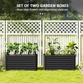 thumbnail image 4 of Outsunny Set of 2 Raised Garden Bed, Planter Box, Dark Grey, 4 of 10