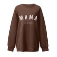 thumbnail image 4 of Qertyioot Chemises à Manches Longues pour Femmes, Mode Femmes Confortable Décontracté Chandail à Lettres Imprimé Col Rond T-Shirt Blouse Hauts, 4 of 4