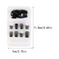 thumbnail image 3 of ziyahi False Nail Wearable Perfect Matching Simple to Wear No Irritating Odor Fake Fingernail Breathable Press Type Adjustable Paster Type 16 Type 35 F741 1Set, 3 of 6