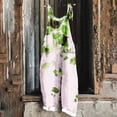 thumbnail image 2 of yoeyez Rompers for Women Summer,Ladies Print Summer Plus Size Long Jumpsuits Sleeveless Adjustable Straps Backless Overalls Jumpsuits With Pockets Green,S, 2 of 6