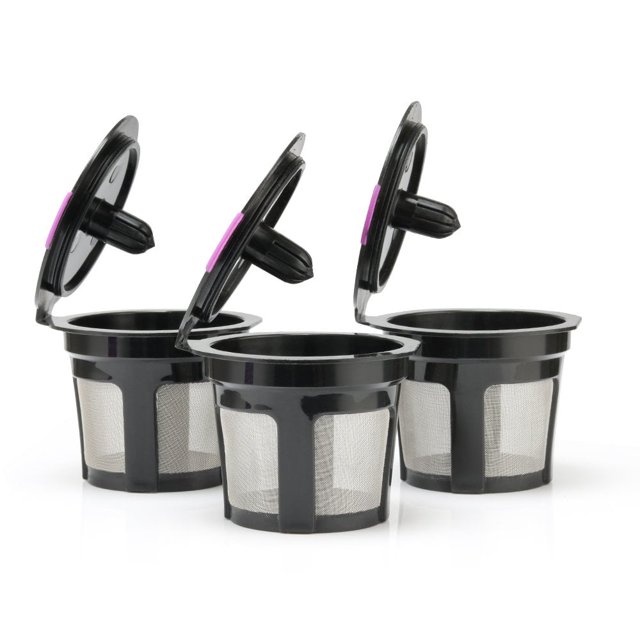Chok 3 PACK Refillable Reusable K-Cup Coffee Filter Pods for 2.0 & 1.0 KCUP K CUP