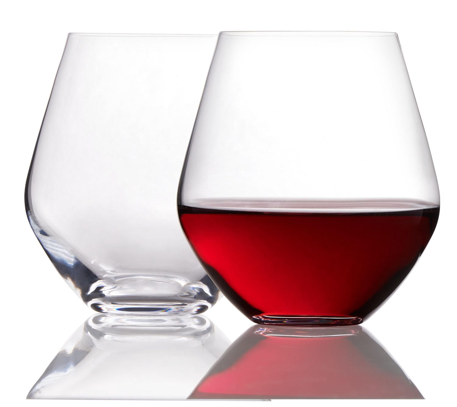 Verres à vin rouge ou blanc sans pied Quartz Trudeau 503 ml, Ens. de 4