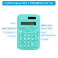 thumbnail image 3 of Unique Bargains 8 Digit Pocket Size Mini Calculator Dual Power Handheld Calculator Navy Blue 2 Pack, 3 of 6
