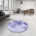 thumbnail image 4 of Ahgly Tapis Rectangulaire Lavable en Machine Intérieur Transitionnel Violet Clair, 6 Pieds x 9 Pieds, 4 of 7