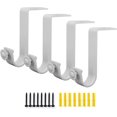 thumbnail image 1 of yeuweold Lot de 4 Supports de Montage au Plafond pour Tringle à Rideaux de 1 Pouces, Blanc, 1 of 5
