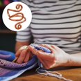 thumbnail image 2 of Binwennn Clothes for Beginners Handmade Crochet Tension Ring Lefties & Righties Yarn Tension Control Ring Adjustable Hook Ring Companion Ring Yarn Regulator For Crocheters, 2 of 7