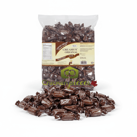 EXCLUSIVE BRANDS Coffee Cream Hard Candy Bulk 1.5 kg