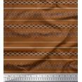 thumbnail image 1 of Soimoi Polyester Crepe Fabric Geometric Southwestern Printed Fabric 1 Yard 52 Inch Wide, 1 of 3
