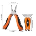 thumbnail image 2 of Nsxcdh Multi-Tool Folding Pliers, Outdoor Portable Combination Tool with Knife for Camping, Hiking, Fire Rescue, and Car Emergency Kit, 2 of 4