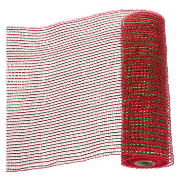 MasteelfCA 1 Rouleau de Rubans Décoratifs en Maille Rubans d'Emballage en Polyester Ornement de Ruban DIY