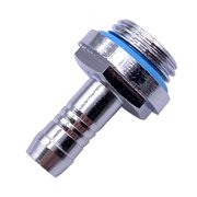 facefd 6pcs G 1/4 Thread Two-Touch Connector Water Cooling Tube Connector Computer Water Cooler Accessory, 6mm