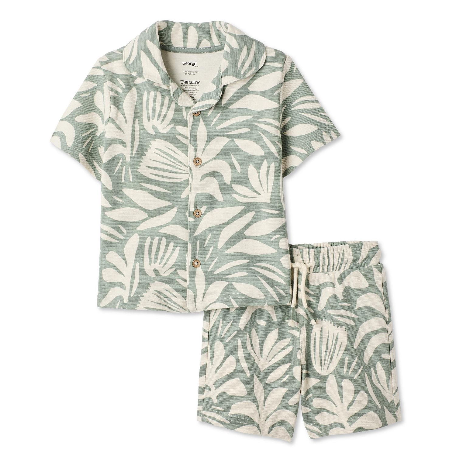 Ensemble 2 pièces avec chemise de vacances George pour petits garçons