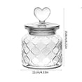 thumbnail image 3 of Fwttom Glass Jar with Lid and Heart Shaped Knob, 3 of 9