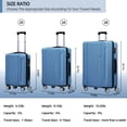 thumbnail image 4 of Sunbee 3 Piece Luggage Sets Hard Shell Suitcase Set with TSA Lock Durable Spinner Wheels, 4 of 7