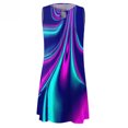 thumbnail image 5 of TIMIFIS Robe T-Shirt Décontractée d'Été pour Femmes, Robe Soleil Évasée, Couvre-Maillot de Bain de Plage - Été, 5 of 5