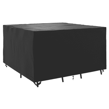 Mainstays 56" x 56" x 56" Black Small Universal Square Patio Furniture Cover With Buckle Closures