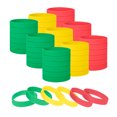 thumbnail image 1 of GOGO 60 Pcs Bracelets en Silicone pour Hommes Femmes, Bracelets Colorés de Distanciation Sociale - Rouge Jaune Vert, 1 of 7