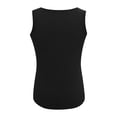 thumbnail image 5 of MIASHUI Women Sleeveless Tanks Top Casual Round Neck Splice Button Basic Tops,Black,M, 5 of 5