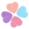 thumbnail image 3 of Love Heart Wash Cosmetic Brushes Cleaner Silicone Makeup Tool Cleaning Scrubber, 3 of 10