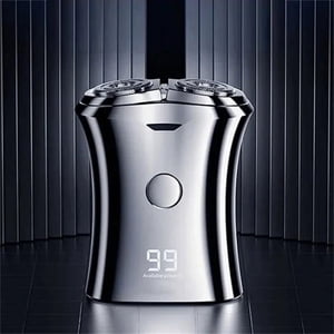 Electric Razor for Men,Washable Mini Electric Portable Electric Shaver Intelligent Digital Display Electric Shaver USB ChargingMen Father's Day Gift