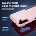 thumbnail image 3 of REQO for Galaxy A14 5G Phone Case,Samsung Galaxy A14 5G Case with Screen Protector,Heavy-Duty Tough Rugged Shockproof Protective Phone Case for Samsung A14 5G, Pink, 3 of 6
