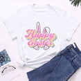 thumbnail image 4 of EGNMCR Chandail de Pâques à Manches Courtes pour Femmes, Imprimé de Pâques, T-shirt à Col Rond pour Femmes, Mode, Confortable, Haut de Chemise pour Femmes, Haut/chemise à Manches Courtes à Col Rond, T-shirt pour Femmes, 4 of 7